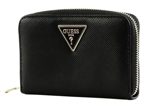 GUESS Women Laurel SLG Medium Zip Around Wallet, Schwarz von GUESS