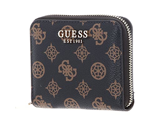 GUESS Women Laurel SLG SMALL Zip Around Wallet, Mocha Logo von GUESS