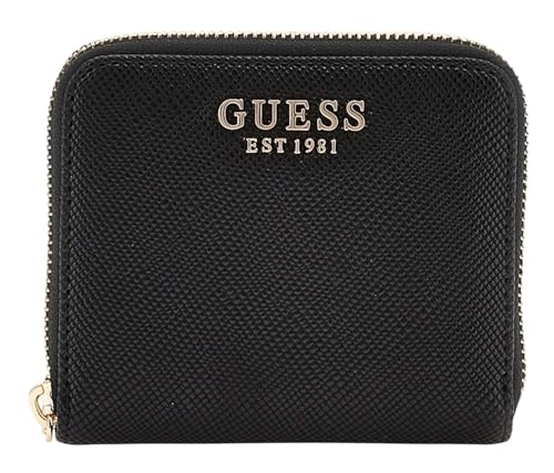 GUESS Women Laurel SLG SMALL Zip Around Wallet, Schwarz von GUESS