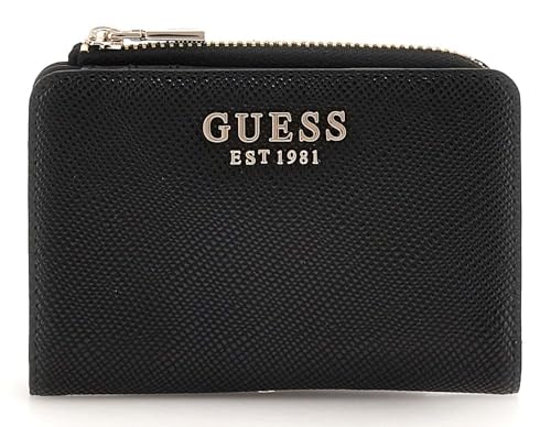 GUESS Women Laurel SLG Zip ARND Card CASE Wallet, Schwarz von GUESS