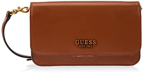 GUESS Women Noelle XBODY Flap Organizer Bag, Cognac von GUESS