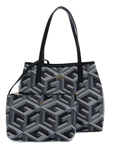 GUESS Women Vikky Tote Bag, Schwarzes Logo von GUESS