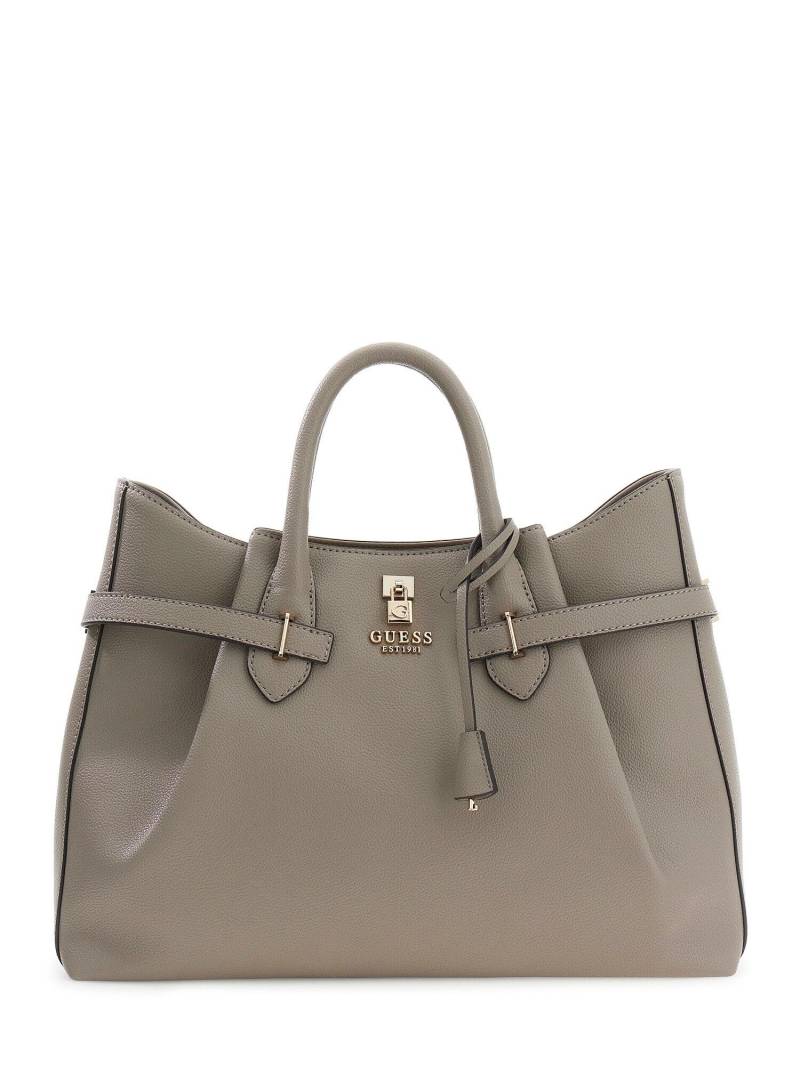 GUESS - YESBA GIRLFRIEND SATCHEL drt / dark taupe von GUESS