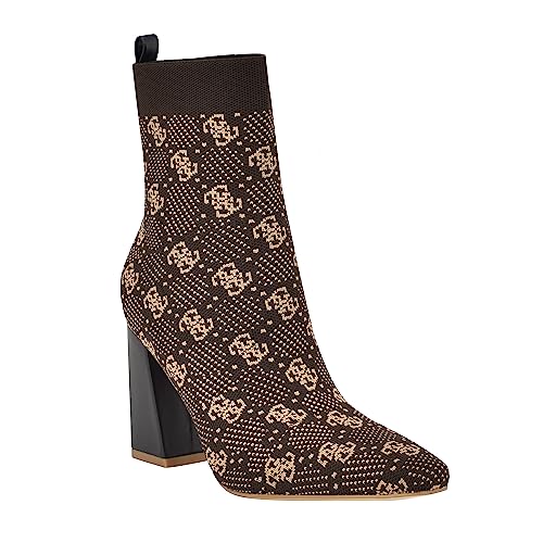 GUESS Women's Yonel Ankle Boot, Brown Multi 210, 39 EU von GUESS