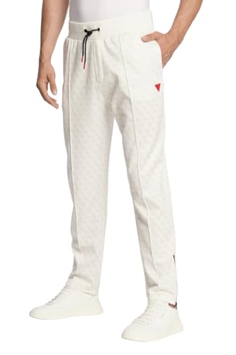 GUESS Z2BB05 FL04Q Pantalones Chándal Hombre Blanco von GUESS