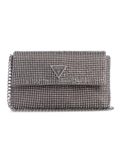 GUESS Zalina Mini Flap Clutch Silver von GUESS