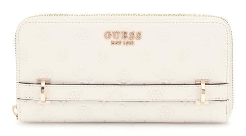 GUESS Zarela SLG Large Zip Around Wallet L Creme White Logo GUESS Zarela SLG Large Zip Around Wallet L Creme White Logo von GUESS