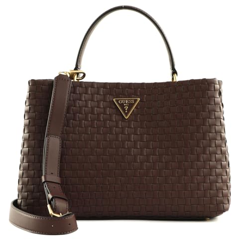 GUESS Lisbet Woven Handbag Mahogany von GUESS