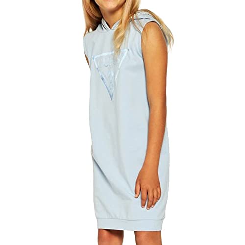 Guess Blaues Mädchenkleid French Terry, blau, 8 Jahre von GUESS