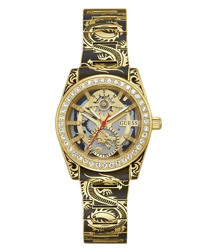 Guess Damen Analog Quarz Uhr mit Edelstahl Armband GW0647L1 von GUESS