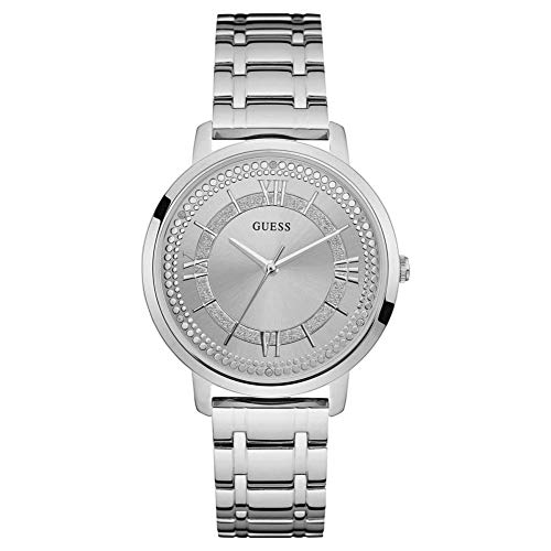 Guess Damen Analog Quarz Uhr mit Edelstahl Armband W0933L1 von GUESS