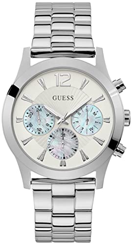 Guess Damen Analog Quarz Uhr mit Edelstahl Armband W1295L1 von GUESS