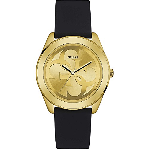 Guess Damen Analog Quarz Uhr mit Silikon Armband W0911L3 von GUESS