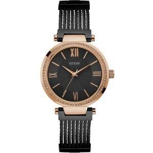 Guess Damen-Armbanduhr Analog Quarz Edelstahl Schwarz W0638L5 Guess Damen-Armbanduhr Analog Quarz Edelstahl Schwarz W0638L5 von GUESS