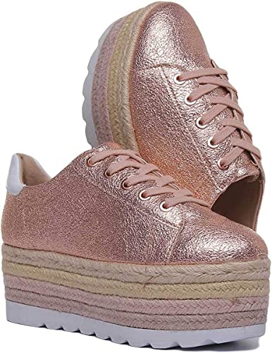 Guess Damen Casual Sneaker, Mehrfarbig Rose Gold Rosgo, 40 EU von GUESS