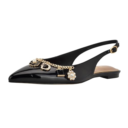 Guess Damen Daisee Ballerinas, Black Patent 001, 40 EU von GUESS