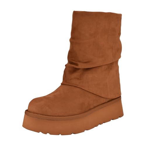 Guess Damen Deinna Fashion Boot, Mittelbraun 210, 42 EU von GUESS