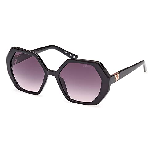 GUESS Unisex GU7879 Sonnenbrille, Shiny Black, 54 von GUESS