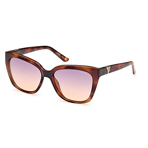 Guess Damen Gu7878 Sonnenbrille, Blonde Havana, 55/16/140 von GUESS