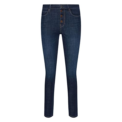 GUESS Damen Jeans Hose 5 Taschen 1981 Exposed Button W2YA28D4PM3 40 Blau BE Zircon BEZI, Sii Zirkon von GUESS