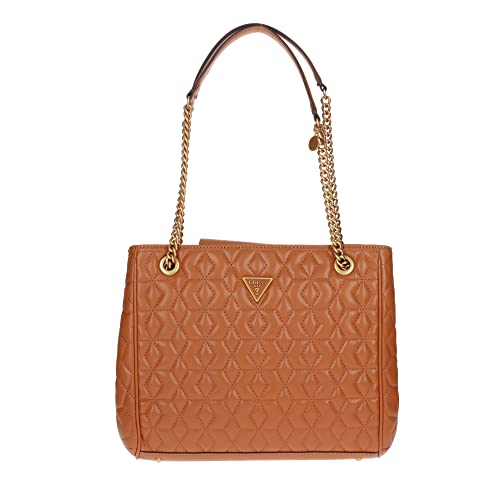 Guess Damen Izzy Status Satchel, Cognac von GUESS