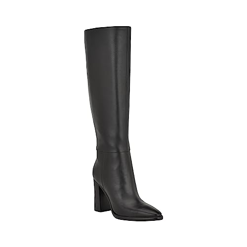 Guess Damen Lannie Kniehohe Stiefel, Schwarz 001, 8.5 von GUESS