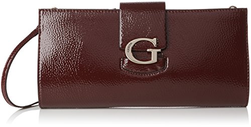 Guess Damen Lexxi Clutch Münzbörsen, Rot (Bordeaux) von GUESS