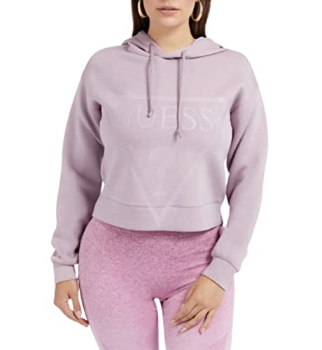 Guess Damen New Alisa SWE Hooded Sweatshirt, Lila, S von GUESS