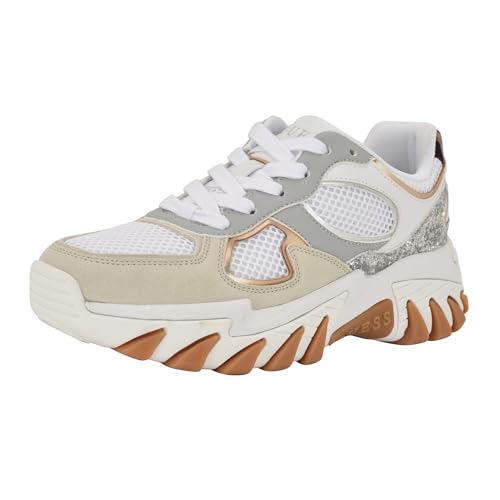 Guess Damen Norina Sneaker, Light Grey Multi 050, 36.5 EU Guess Damen Norina Sneaker, Light Grey Multi 050, 36.5 EU von GUESS