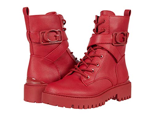 GUESS Damen Orana Springerstiefel, Rot/Ausflug, einfarbig (Getaway Solids), 39 EU von GUESS