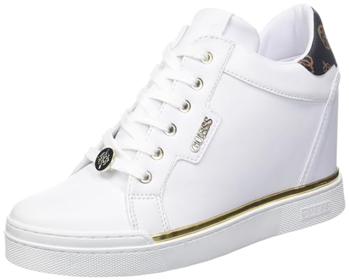 GUESS Damen Schneller Sneaker, Weiss/opulenter Garten, 38 EU von GUESS