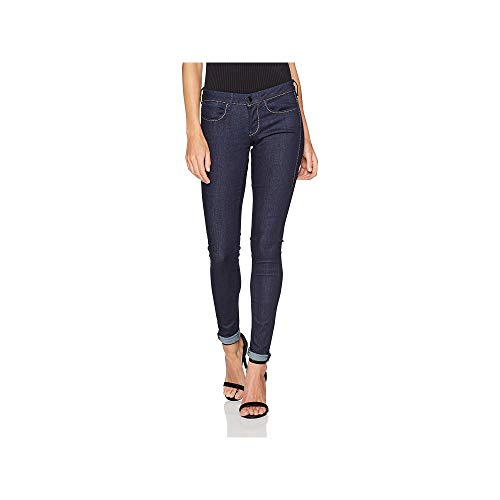 Guess Damen W73A27D1EQ7 Legging, Blau (Cyan Blue), 44 (Herstellergröße: 29) von GUESS