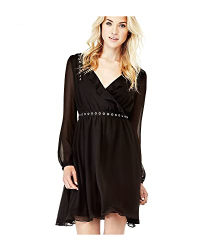 Guess Damen W73K62W8RM0 Kleid, Schwarz (Jet Black), X-Small von GUESS
