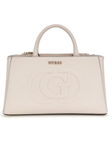GUESS Eco Mietta Small Society Satchel Stone von GUESS