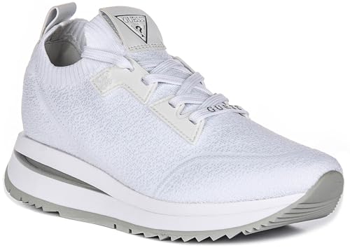 Guess FLPESTFAB12 Damen Esti Mesh Neo Running Shoe Sneaker, weiß, 41 EU von GUESS