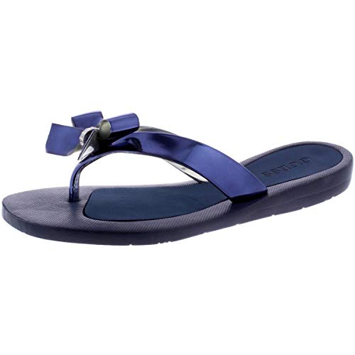 Guess Frauen Flip Flops Blau Groesse 7 US /38 EU von GUESS