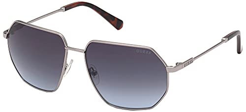 Guess GU00011 Brille, Shiny Gunmetal 59 für Herren von GUESS