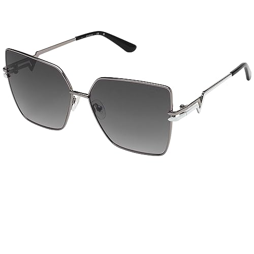 Guess GU7733 Brille Shiny Gunmetal 61 für Damen, Glänzend Grau (Shiny Gunmetal) von GUESS