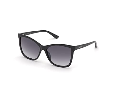 GUESS Unisex GU7779 Sonnenbrille, Shiny Black, 57 von GUESS