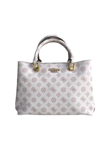 Guess GUESS Masie Girlfriend Satchel Handtasche, Umhängetasche, Light Rose Logo von GUESS