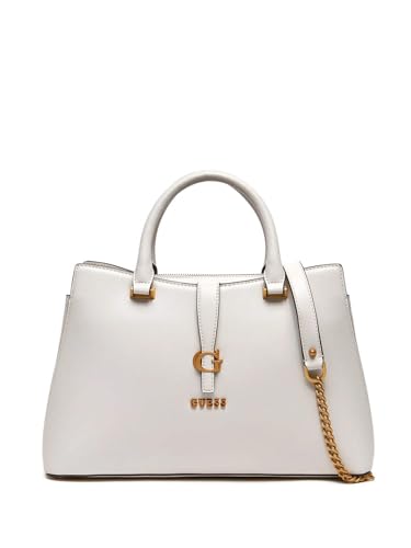 GUESS Kuba Tri Compartment Satchel Stone von GUESS