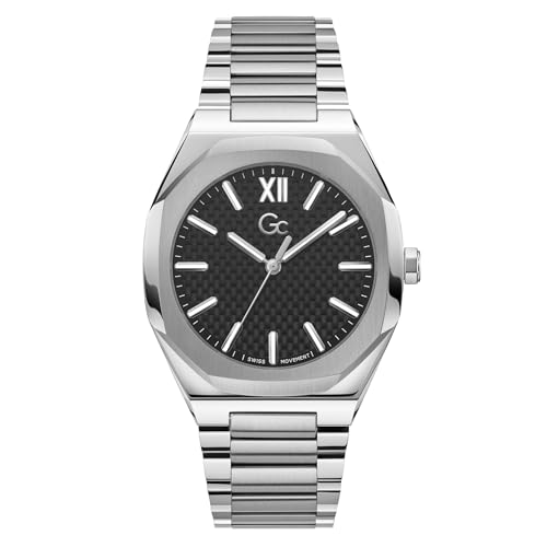 GUESS Herren Analog Quarz Uhr mit Edelstahl Armband Z26004G2MF von GUESS