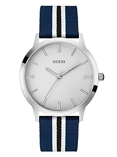 Guess Herren Analog Quarz Uhr mit Textil Armband W0795G3 von GUESS