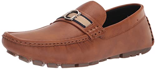 GUESS Herren Aurolo Fahrer-Slipper, Cognac 210, 44.5 EU von GUESS