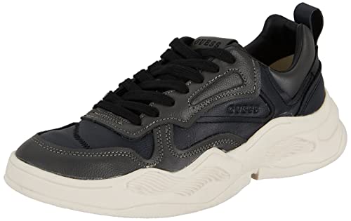 GUESS Herren Bassano CARRYOVER Sneaker, Schwarz, 42 EU von GUESS