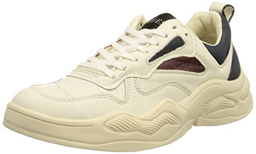 GUESS Herren Bassano Sneaker, White, 44 EU von GUESS