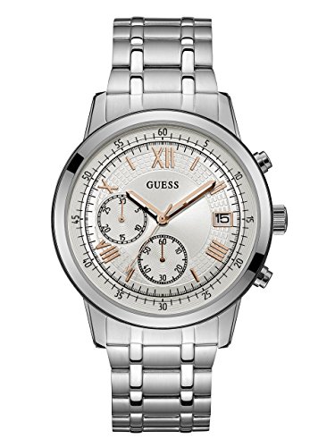 Guess Herren Chronograph Quarz Uhr mit Edelstahl Armband W1001G1 von GUESS