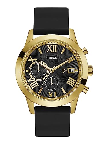 Guess Herren Chronograph Uhr Atlas mit Silikonband von GUESS