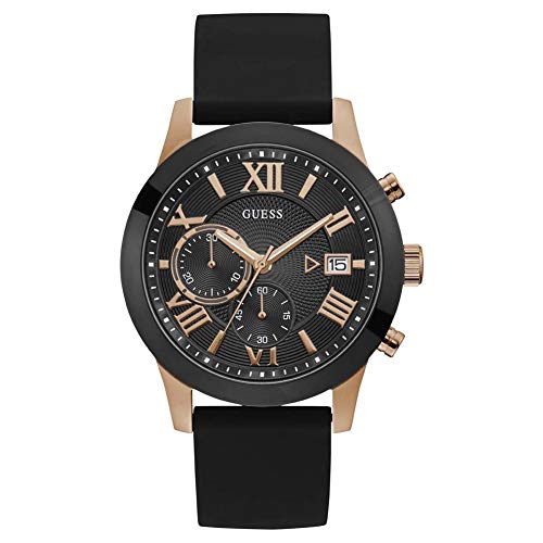 Guess Herren Chronograph Uhr Atlas mit Silikonband von Guess