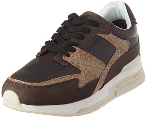 GUESS Herren ENNA Sneaker, Beige Brown, 42 EU von GUESS